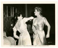 2g161 BUCCANEER'S GIRL 8x10 still '50 Yvonne De Carlo trading punches with Andrea King at party!