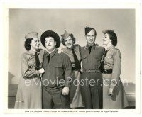 2g163 BUCK PRIVATES 8x10 still '41 Bud Abbott & Lou Costello with the Andrews Sisters!