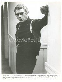2g164 BULLITT 7.5x10 still '68 best close up of Steve McQueen in his most classic role!