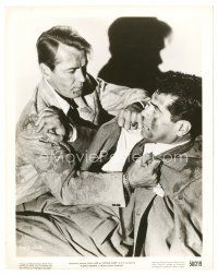 2g167 CAPTAIN CAREY, U.S.A. 8x10 still '50 close up of Alan Ladd beating up Francis Lederer!