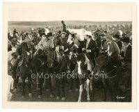2g181 CIMARRON 8x10 still '31 Richard Dix & Irene Dunne on horses surrounded by cowboys!