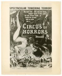 2g182 CIRCUS OF HORRORS 8x10 still '60 great artwork image from the one-sheet!