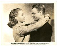 2g185 CITY FOR CONQUEST 8x10 still '40 best close up of boxer James Cagney & Ann Sheridan!