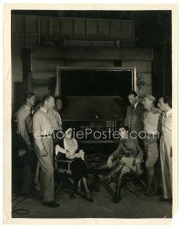 2g192 COCK OF THE AIR candid 8x10 still '32 Chester Morris & Billie Dove on set w/ Buster Keaton!