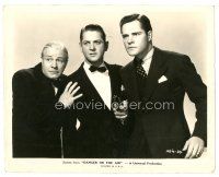 2g221 DANGER ON THE AIR 8x10 still 38 Donald Woods holding gun by Skeets Gallagher & other man!