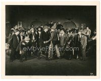 2g223 DANGEROUS COWARD 8x10 still '24 large crowd watches cowboy Fred Thomson in major staredown!