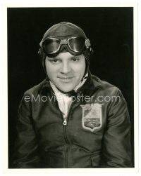 2g243 DEVIL DOGS OF THE AIR 8x10 still '35 wonderful close portrait of pilot James Cagney!