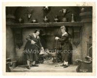 2g245 DEVIL'S BROTHER 8x10 still '33 Stan Laurel & Oliver Hardy happily tending to fire!