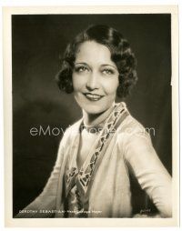 2g260 DOROTHY SEBASTIAN 8x10 still '30s head & shoulders smiling portrait of the pretty actress!