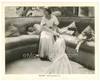 2g280 ECSTASY 8x10 still R39 Hedy Lamarr's early nudie, on couch in elegant dress!