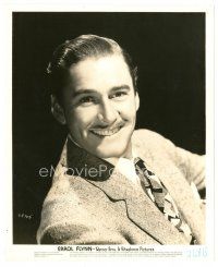 2g296 ERROL FLYNN 8x10 still '30s head and shoulders portrait with suit and tie!