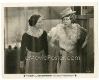 2g309 FEMALE 8x10 still '33 maid stares at pretty Ruth Chatterton wearing man's hat!