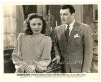 2g335 GAY SISTERS 8x10 still '42 close up of George Brent staring at pensive Barbara Stanwyck!