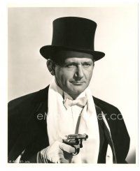 2g347 GILDA deluxe 8x10 still '46 great close up of Ludwig Donath in tuxedo pointing gun!