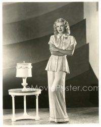 2g348 GINGER ROGERS 7.5x9.5 still '30s full-length portrait in great outfit with her arms crossed!