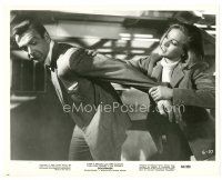 2g359 GOLDFINGER 8x10 still '64 Sean Connery as James Bond fighting with Honor Blackman!