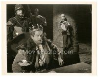 2g377 HAMLET 8x10 still '48 Laurence Olivier standing behind King Basil Sydney, Shakespeare!