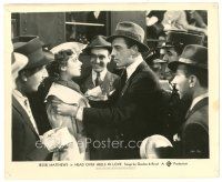 2g381 HEAD OVER HEELS IN LOVE 8x10 still '37 sweet young Jessie Matthews surrounded by reporters!