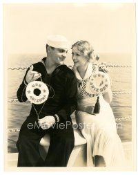 2g387 HERE COMES THE NAVY 8x10 still '34 best c/u of James Cagney & Gloria Stuart by Longworth!