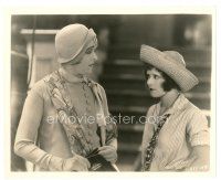 2g406 HULA 8x10 still '27 great close up of Clara Bow in cool hat glaring older woman!