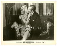 2g414 I WAS A TEENAGE FRANKENSTEIN 8x10 still '57 Whit Bissell & Phyllis Coates kissing on couch!
