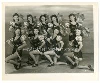 2g416 ICE FOLLIES OF 1939 8x10 still '39 nine sexy showgirls in wild outfits with umbrellas!