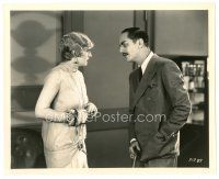 2g425 INTERFERENCE 8x10 still '28 c/u of William Powell standing with pretty Evelyn Brent!
