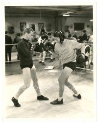2g429 IRISH IN US 8x10 still '35 boxer James Cagney sparring with Allen Jenkins in ring!
