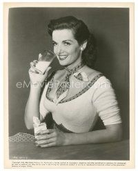 2g446 JANE RUSSELL 8x10 still '50 sexy waist-high portrait doing a Got Milk ad kind of pose!