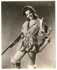 2g444 JANE RUSSELL 7.5x9.5 still '41 incredible publicity image for The Outlaw in hunting gear!