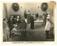 2g482 KENNEL MURDER CASE 8x10 still '33 overhead shot of William Powell, Mary Astor & others!
