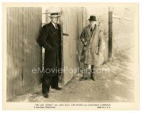 2g492 LAST PARADE 8x10 still '31 Tom Moore waits with gun for Jack Holt outside of gate!