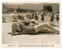 2g501 LETTER candid 8x10 still '40 close up of young Warner Bros. starlets sunbathing!