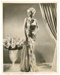 2g549 MARIE WILSON 8x10 news photo '30s full-length blonde beauty is a symphony in pastels!
