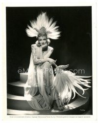2g553 MARLENE DIETRICH 8x10 still '40 sitting on oval steps in wild outfit from Seven Sinners!