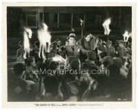 2g564 MAYOR OF HELL 8x10 still '33 James Cagney tries to calm angry mob with torches!