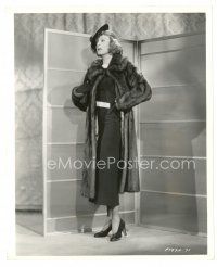 2g574 MOON'S OUR HOME 8x10 still '36 full-length portrait of Margaret Sullavan wearing fur coat!