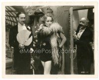 2g575 MOROCCO 8x10 still '30 Adolphe Menjou looks at sexy Marlene Dietrich in wildest outfit!
