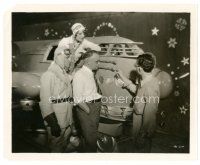 2g599 NO, NO, NANETTE candid 8x10 still '30 director Badger w/stars by prop rocket plane to Mars!