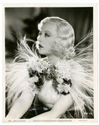 2g621 PAGE MISS GLORY 8x10 still '35 Marion Davies in wild gown with field flowers & aigrets!
