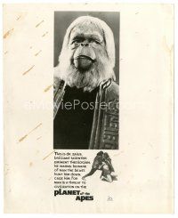 2g637 PLANET OF THE APES 8x10 still '68 great door panel image of Maurice Evans as Dr. Zaius!