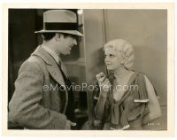 2g691 SECRET SIX 8x10 still '31 Johnny Mack Brown smiles at sexy Jean Harlow eating an apple!