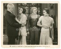 2g692 SECRETS OF A SECRETARY 8x10 still '31 Claudette Colbert with Boland, Lawford, and Churchill!