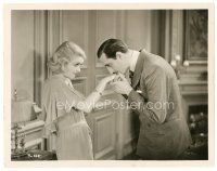 2g708 SIN TAKES A HOLIDAY 8x10 still '30 Basil Rathbone kisses bad girl Constance Bennett's hand!