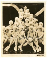 2g712 SITTING PRETTY candid 8x10 still '33 Mack Gordon & Harry Revel surrounded by sexy showgirls!
