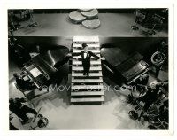 2g717 SOMETHING TO SING ABOUT 8x10 still '37 overhead shot of James Cagney on stage with band!