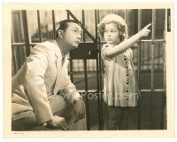 2g740 STOWAWAY 8x10 still '36 adorable Shirley Temple & Robert Young in prison cell!