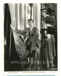 2g755 SWEET MUSIC candid 8x10 still '35 great image of Rudy Vallee relaxing on the set!
