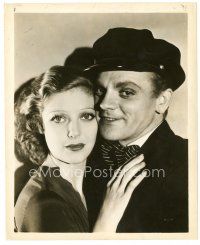 2g759 TAXI 8x10 still '32 close portrait of beautiful Loretta Young & smiling James Cagney!