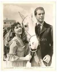 2g766 TEXAS RANGERS 8x10 still '36 Fred MacMurray & Jean Parker with horse, directed by King Vidor